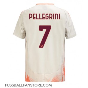 AS Roma Lorenzo Pellegrini #7 Replik Auswärtstrikot 2024-25 Kurzarm